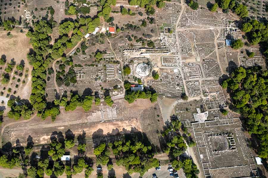 Epidauros Asklepios Heiligtum Luftaufnahmen 0001