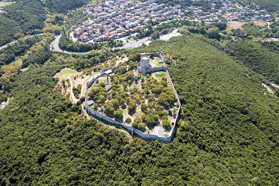 Platamonas Burg Luftaufnahmen 0006